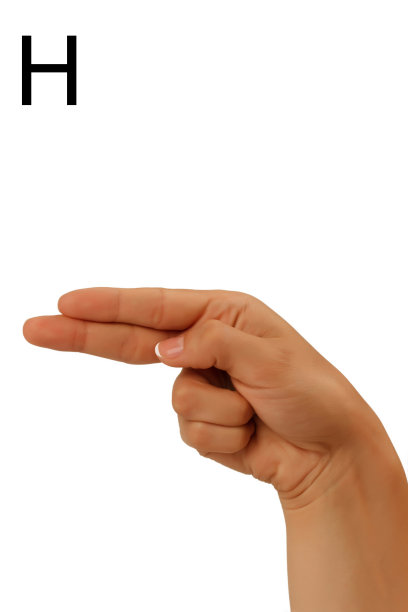 愚蠢的字母表描绘了一只手在白色的背景图片下载