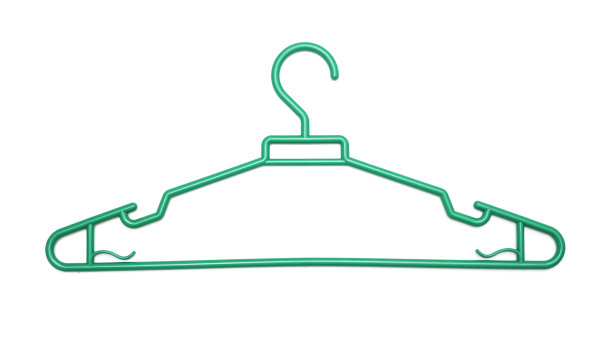 绿色塑料衣架图片下载
