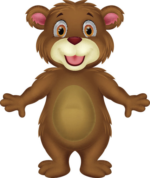 可爱的小熊卡通图片下载