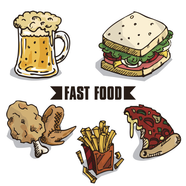 快餐物品图片下载