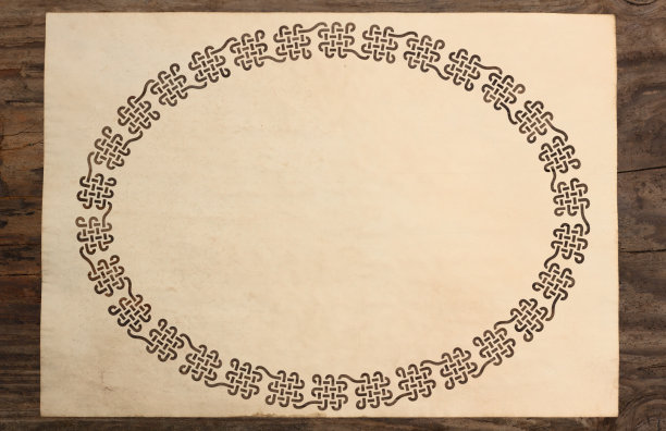 凯尔特边境羊皮纸剪纸打结的背景图片下载