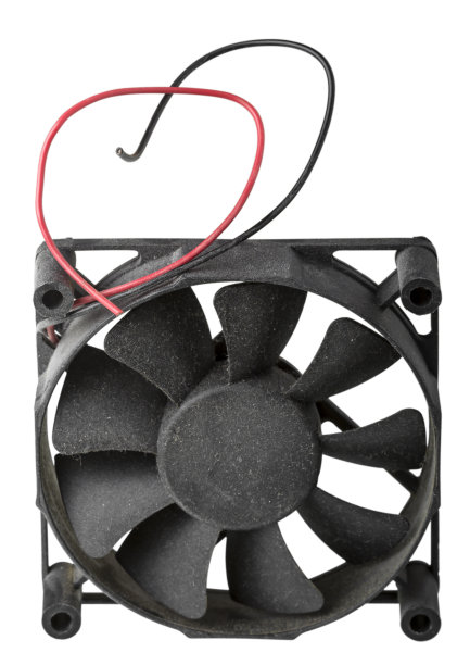 用于冷却CPU的旧风扇图片下载