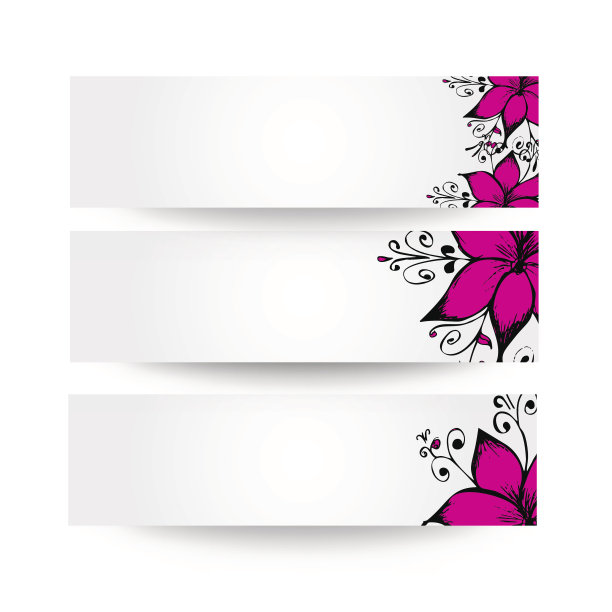 带花的名片图片下载