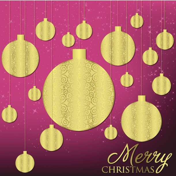 优雅的圣诞贺卡图片下载