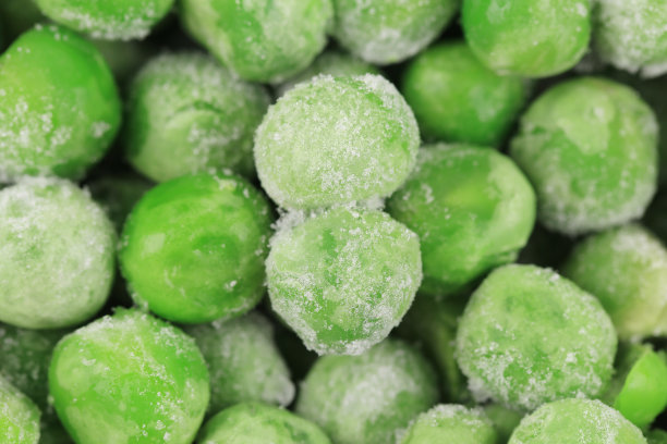 冷冻青豆背景。图片下载