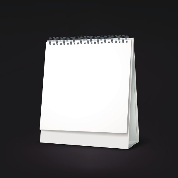 站在空白日历图片下载