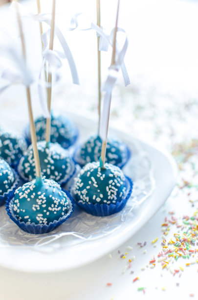 蛋糕棒棒糖-蓝色图片下载