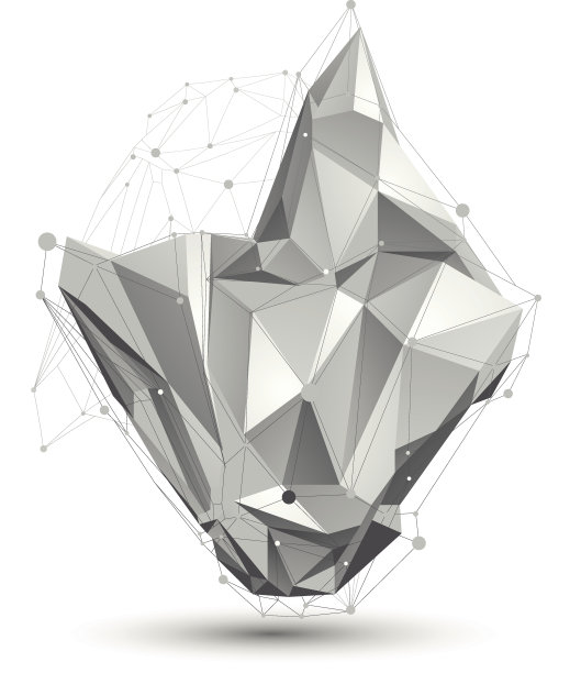 三维矢量抽象设计对象、多边形复杂图形图片下载