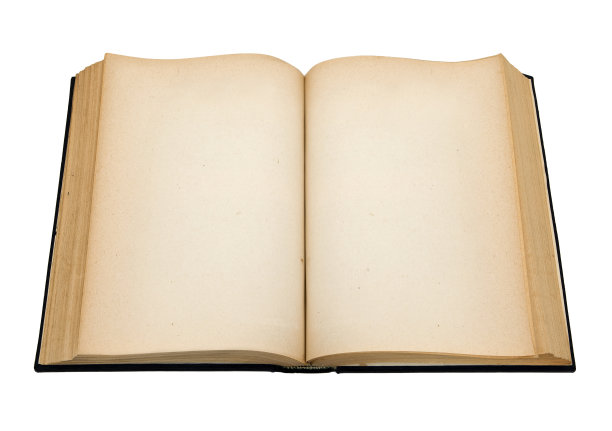 旧开放书与空白页图片下载
