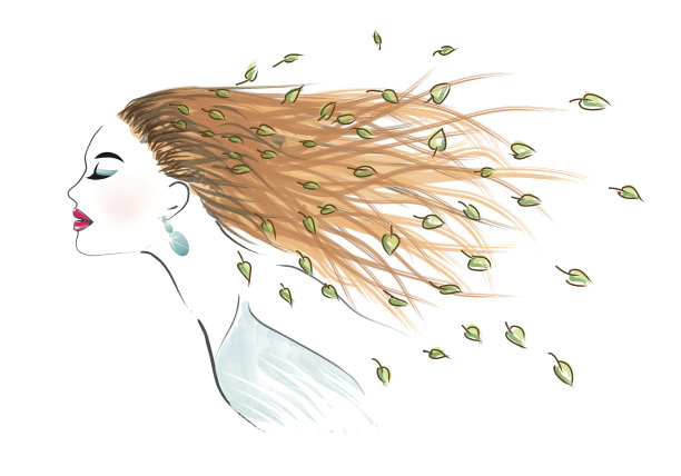 披头散发的艺术女性图片下载