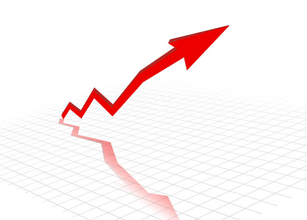 红箭头生长图图片下载