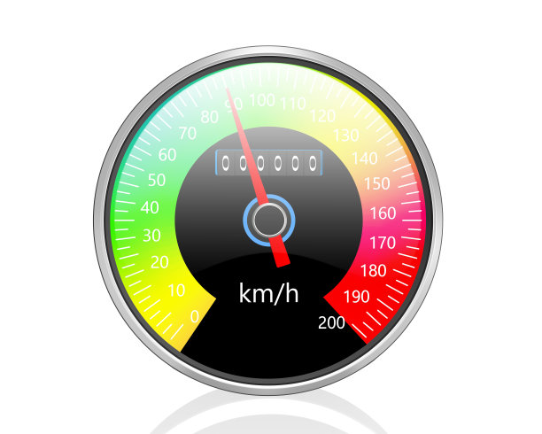 速度计孤立在白色背景上图片下载