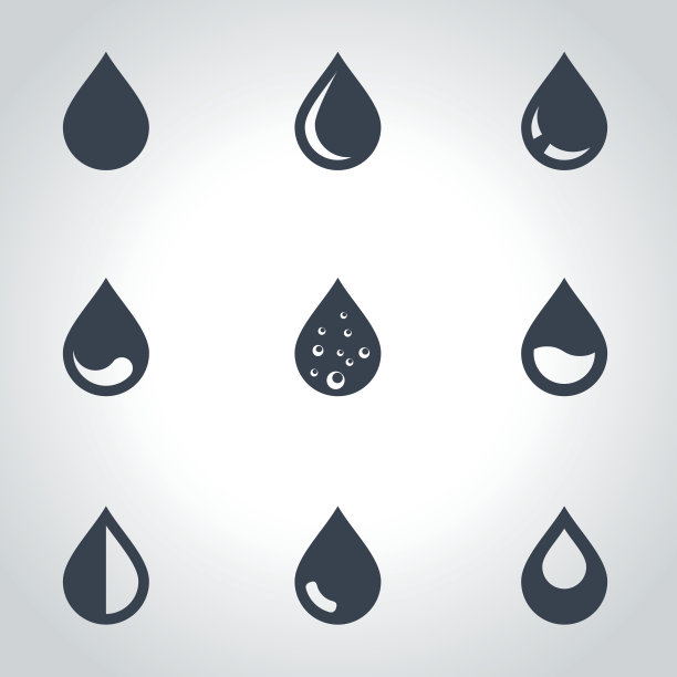 向量黑色下降图标设置图片下载