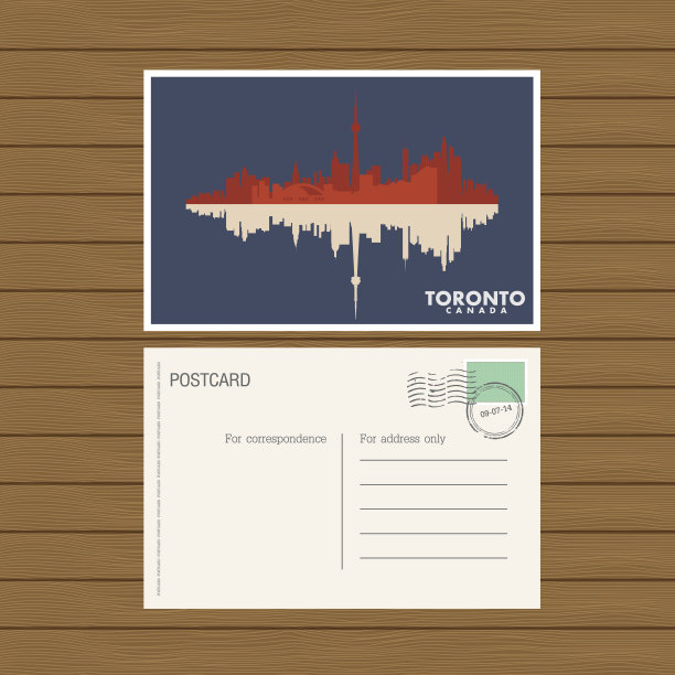 明信片。矢量图图片下载