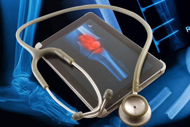 现代医学平板x射线图像背景图片下载