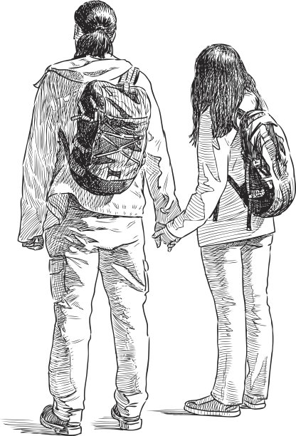 两个游客图片下载