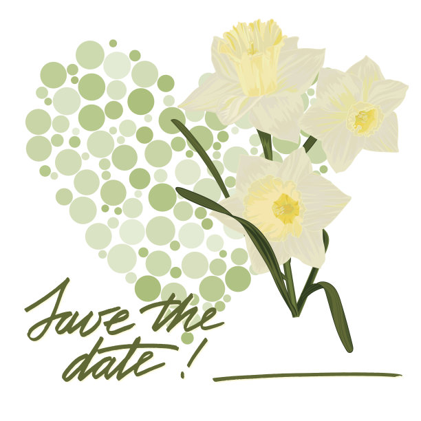 贺卡与鲜花图片下载