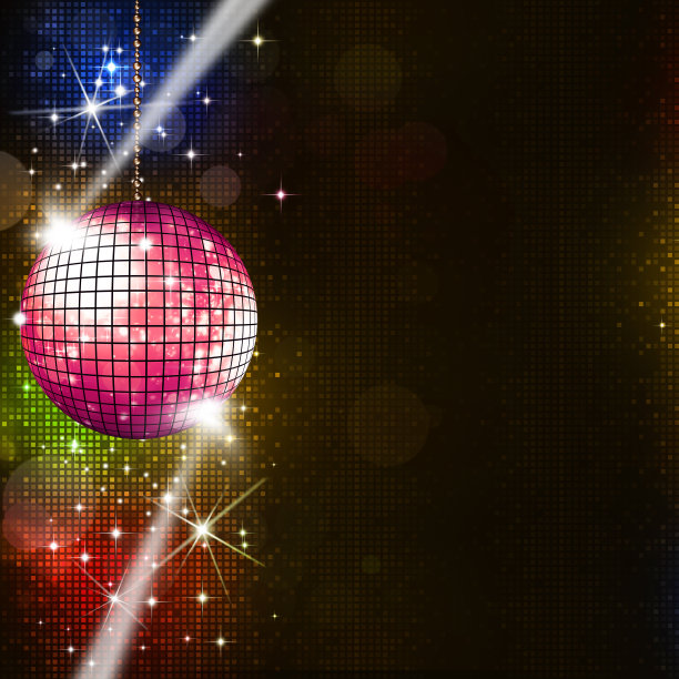 迪斯科灯光音乐背景图片下载