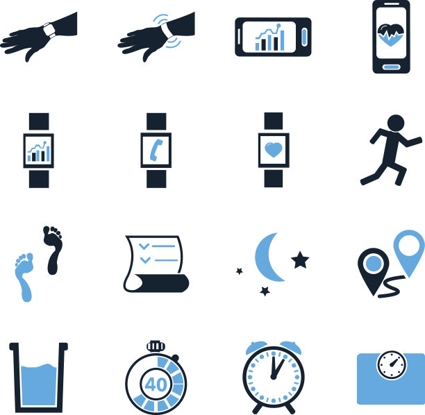 慢跑和锻炼的现代监测应用图片下载