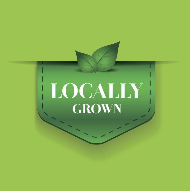 本地生长的带状矢量绿色图片下载