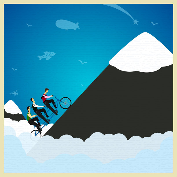 一个人骑着自行车在岩石上奔跑图片下载