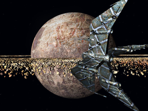 宇宙飞船在一个遥远的世界图片下载