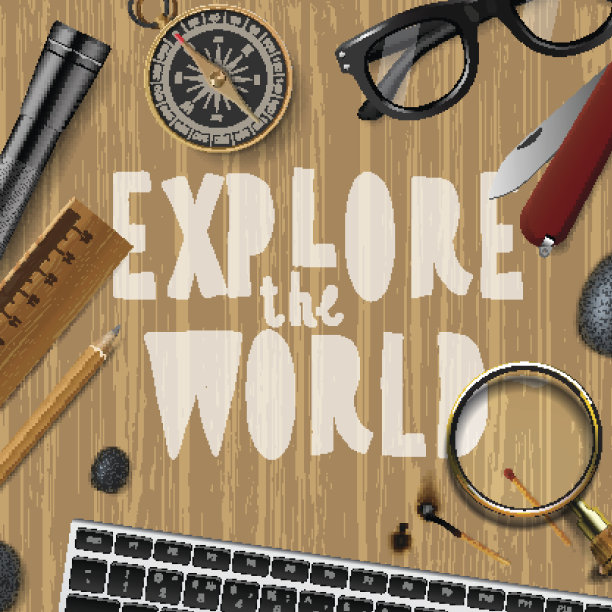 旅游和旅游背景。矢量图图片下载