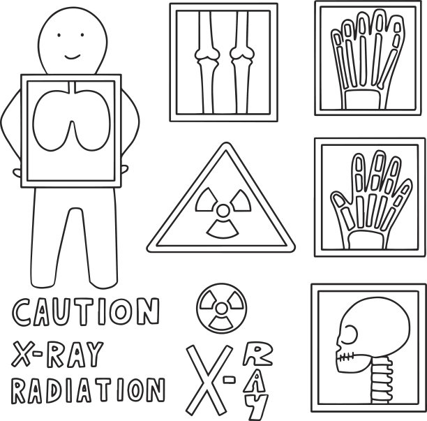 x射线矢量集图片下载
