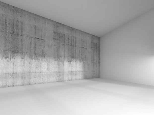 抽象现代的室内，空房间三维图片下载