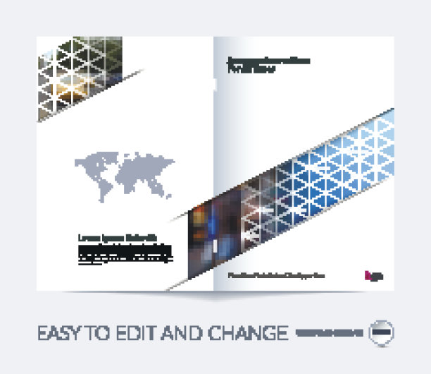 宣传册模板布局、封面设计、年报、杂志、图片下载