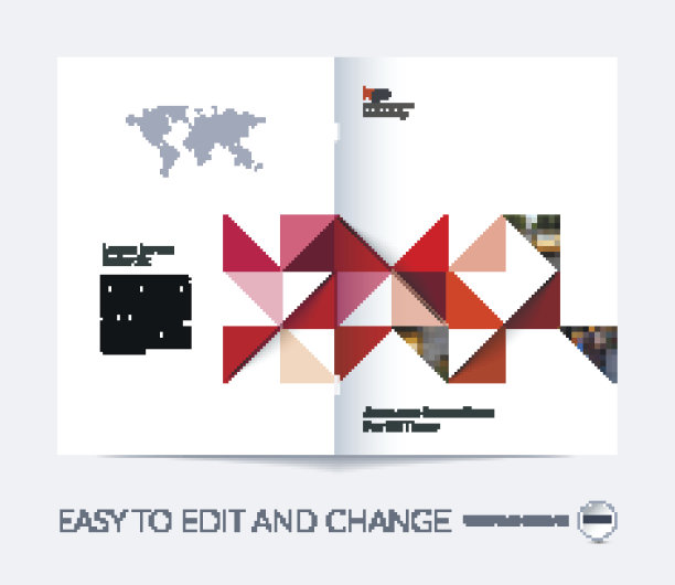 宣传册模板布局、封面设计、年报、杂志、图片下载