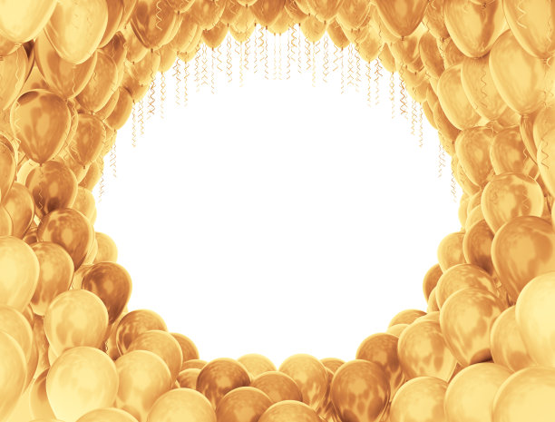 金色气球图片下载