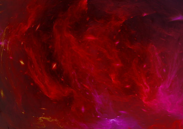 红色空间星云图片下载