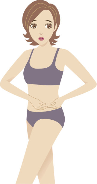 担心自己体重的女人素材图片