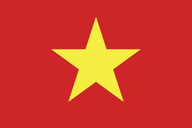 平坦越南旗矢量图片下载