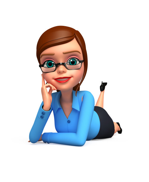 办公室的女孩图片下载