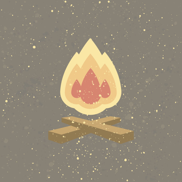 篝火矢量图标素材图片