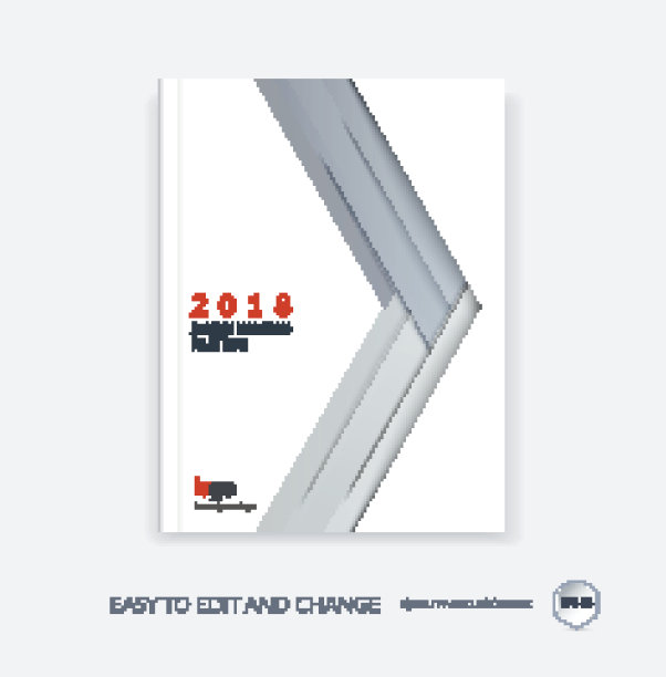 封面设计模板与箭头在材料风格。图片下载