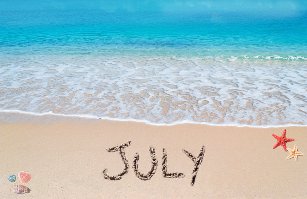 七月的热带海滩图片下载