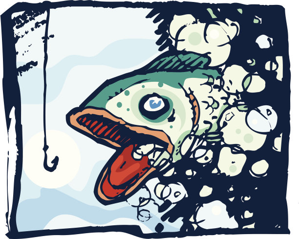 钓鱼矢量图图片下载