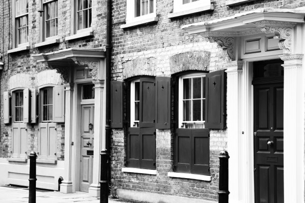 格鲁吉亚胡格诺派的排屋图片下载