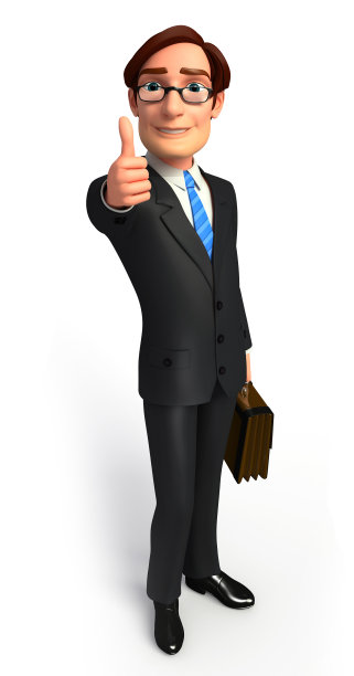 幸运的年轻商人图片下载