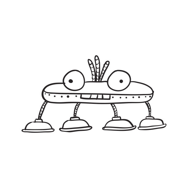 复古的卡通机器人图片下载