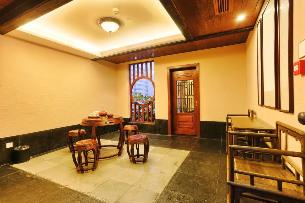 复古装修的房子居住和室内素材图片