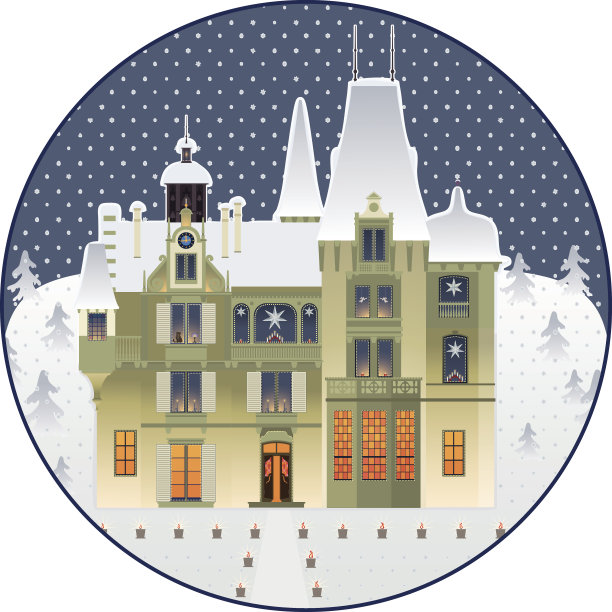 圣诞节的宫殿图片下载