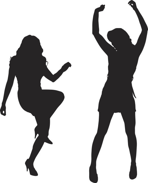 一个女人的矢量剪影。图片下载