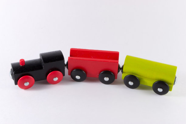木制玩具火车套装图片下载
