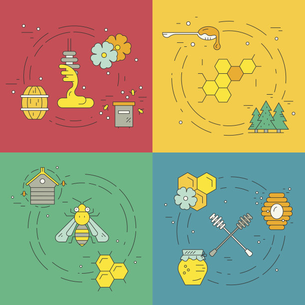 蜂蜜模板图片下载