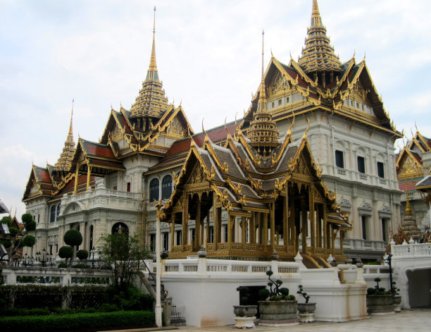 泰国曼谷城市全景亚洲文化寺庙图片下载