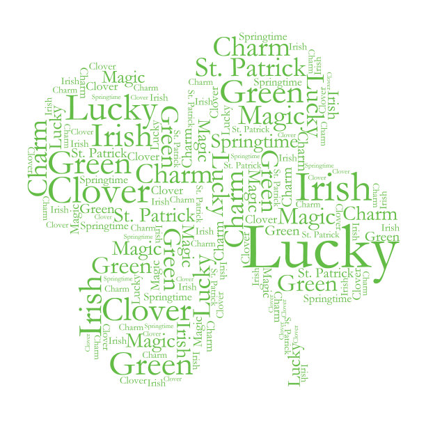 三叶草的字体设计图片下载